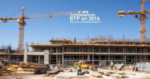 Analyse de la croissance du BTP en 2016 : hausse de l&rsquo;activité dans le bâtiment et les travaux publics